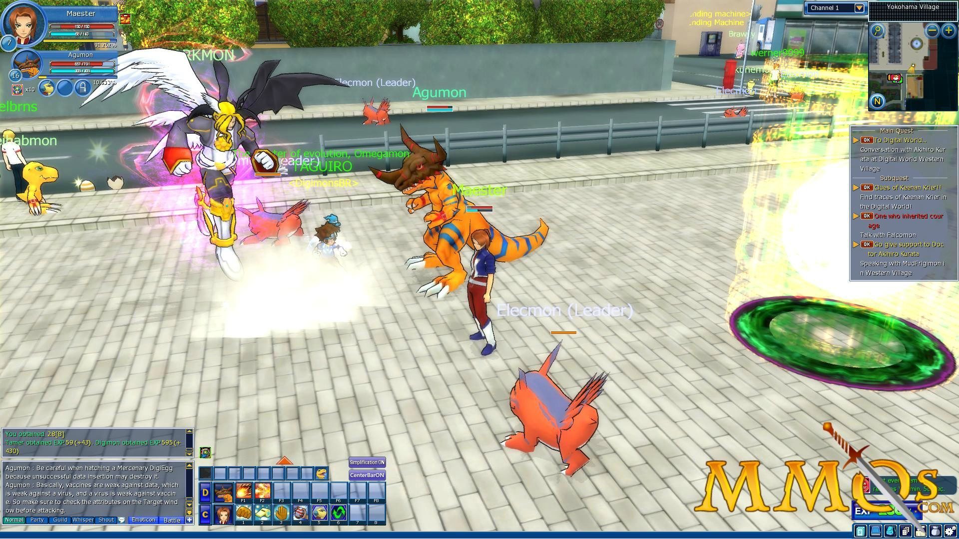 play digimon masters online